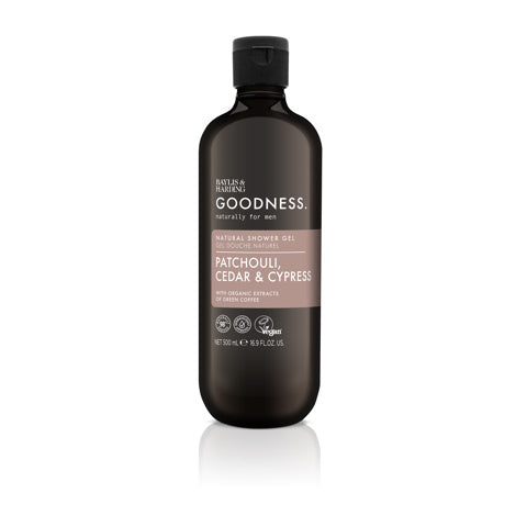 Baylis & Harding Goodness men showergel patchouli, cedar & cypress 500.00 Milliliter