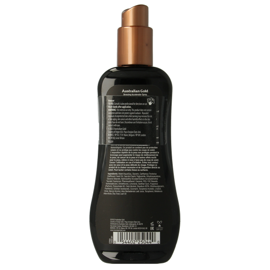 Australian Gold Dark tanning accelerator spray gel met bronzer 237.00 Milliliter
