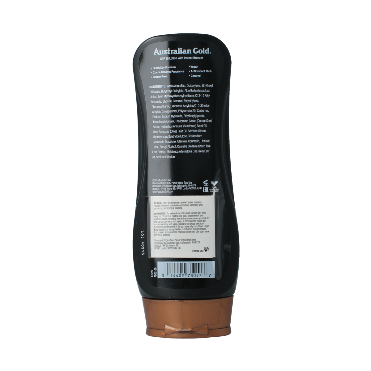 Australian Gold Lotion bronzer SPF30 237.00 Milliliter