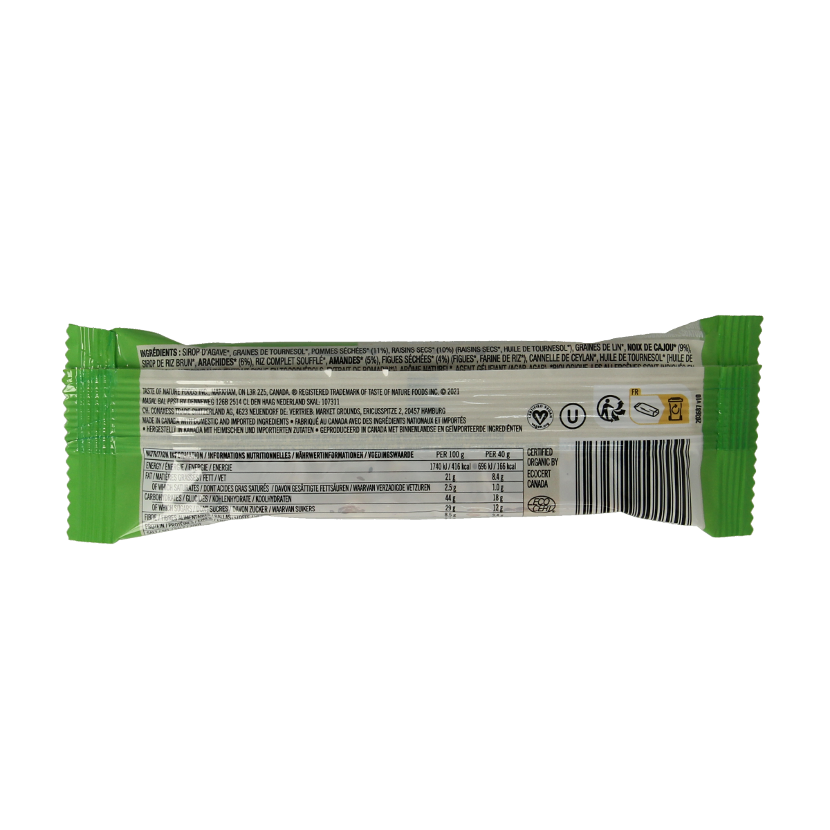 Taste Of Nature Apple granenreep bio 40.00 Gram