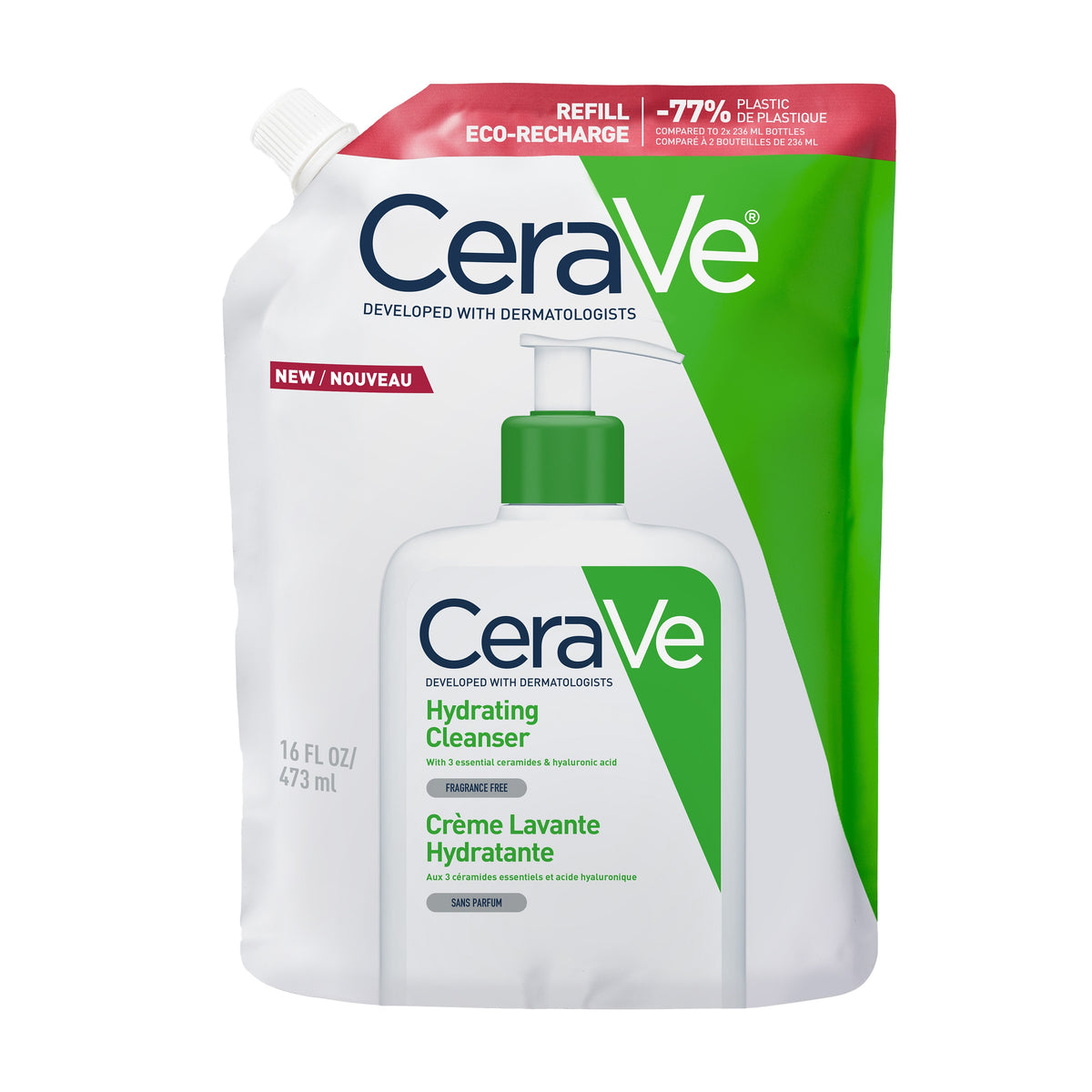 Cerave Hydraterende reinigingscreme navulling 473.00 Milliliter