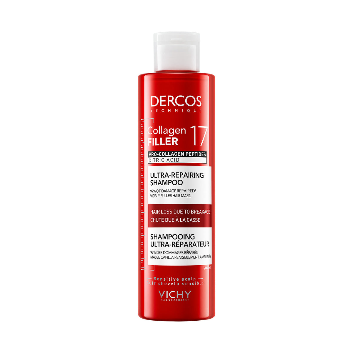 Vichy Dercos shampoo collagen 17 filler 200.00 Milliliter