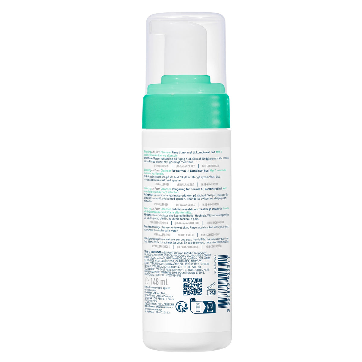 Cerave Reiniger balancing air foam 148.00 Milliliter