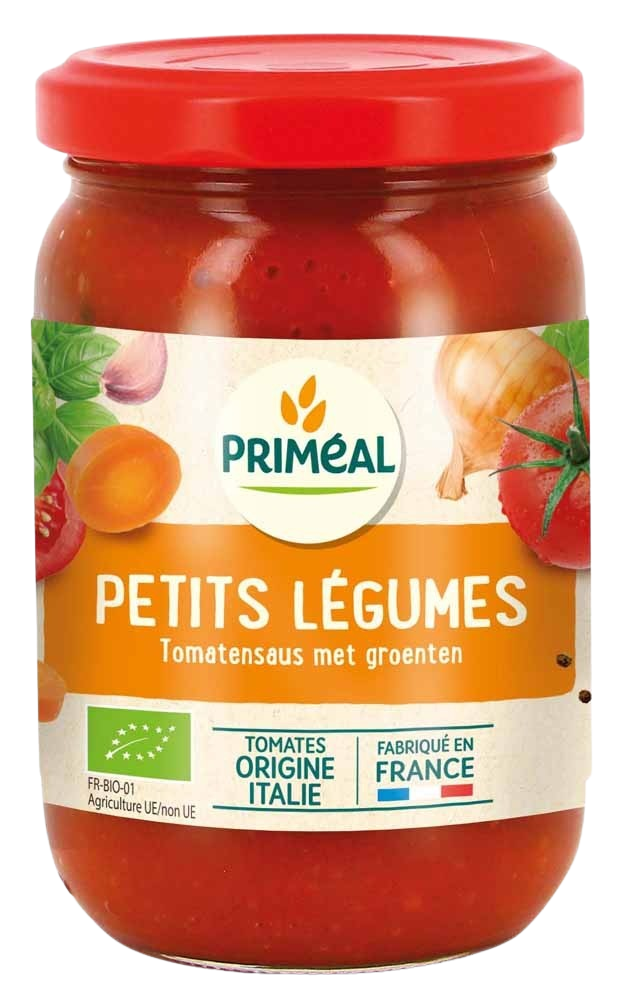 Primeal Tomatensaus met groenten bio 200.00 Gram