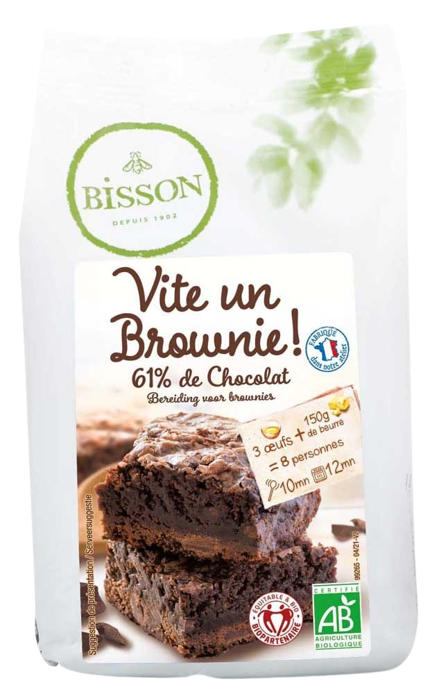 Bisson Bakmix voor brownies bio 350.00 Gram