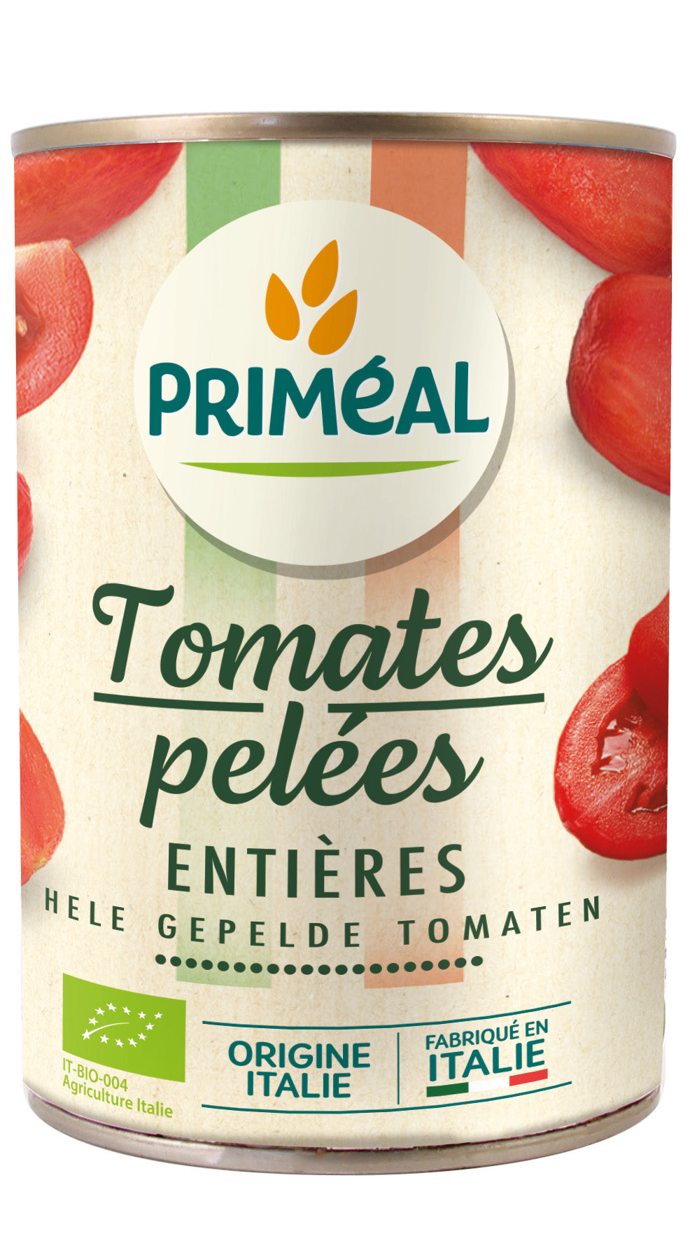 Primeal Gepelde tomaten zonder zout bio 400.00 Gram
