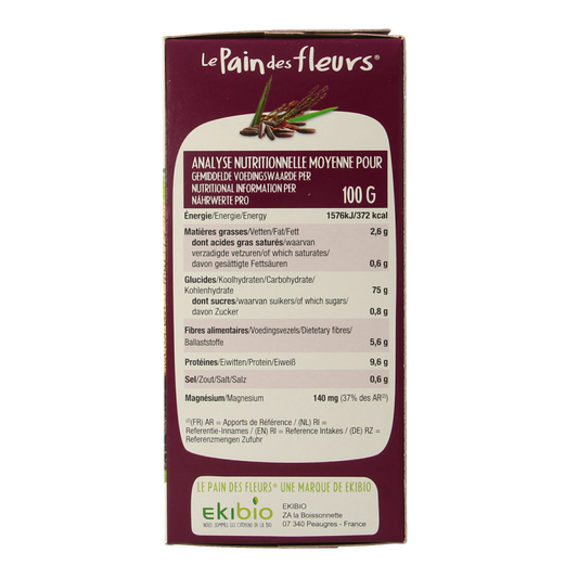 Pain Des Fleurs Krokante crackers zwarte rijst glutenvrij bio 150.00 Gram