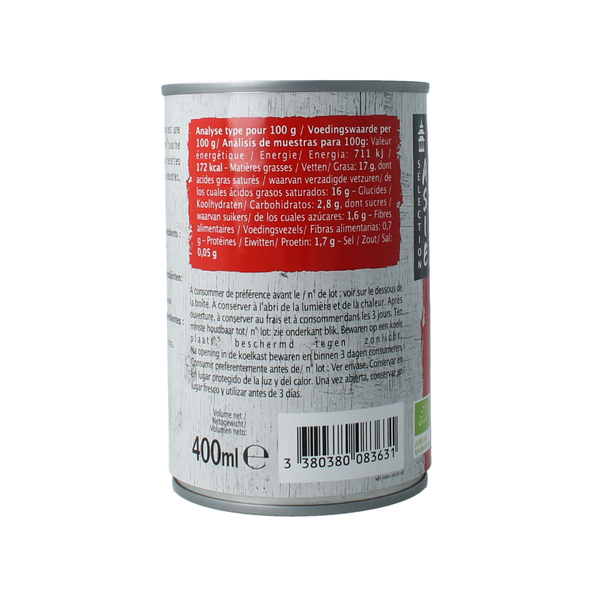 Primeal Kokosmelk bio 400.00 Milliliter