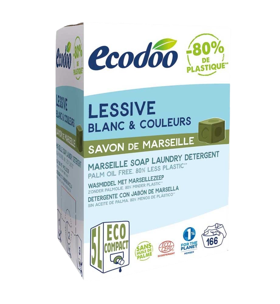 Ecodoo Wasmiddel vloeibaar Marseille zeep bio 5.00 Liter