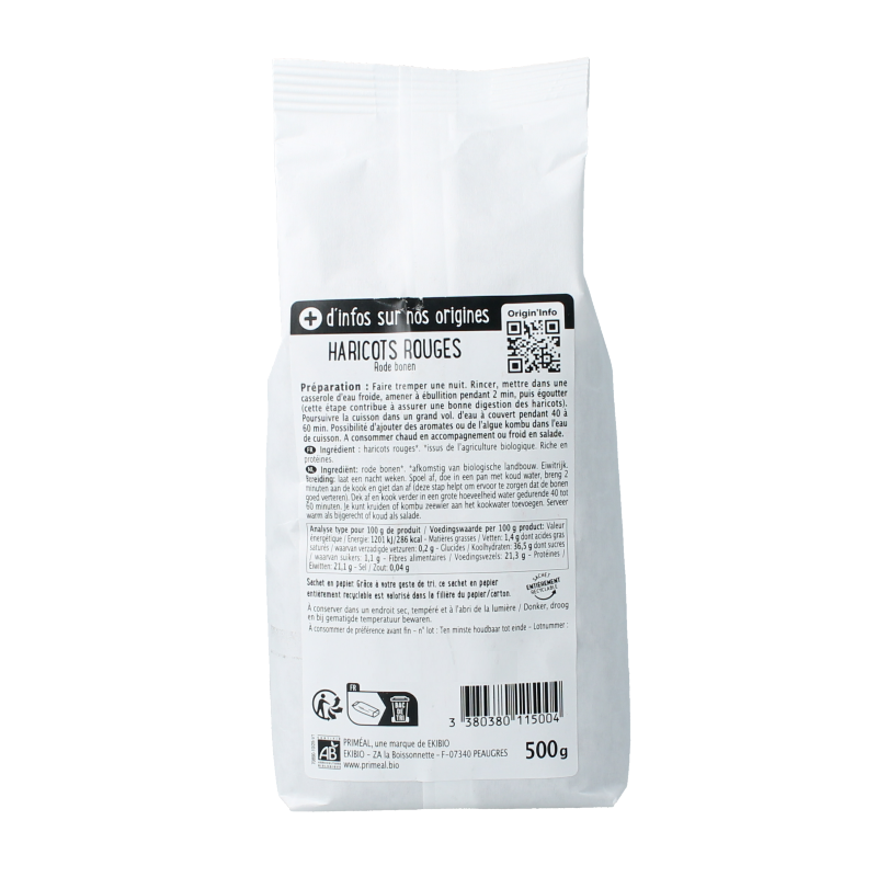 Primeal Rode bonen bio 500 Gram