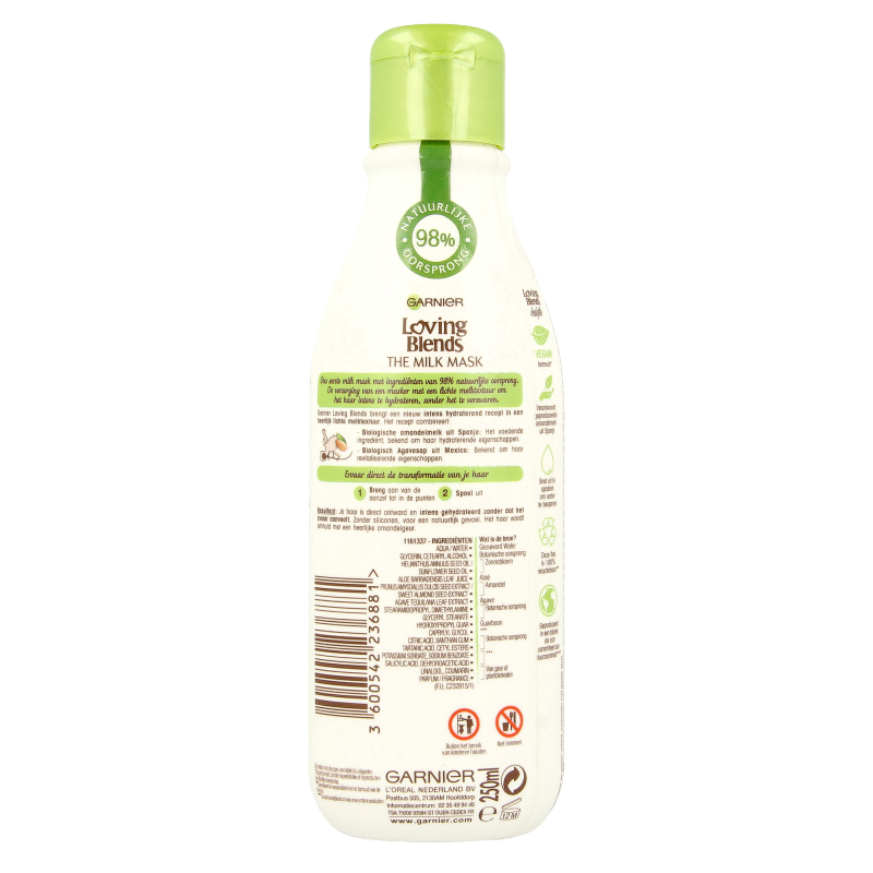 Garnier Loving blends milkmask amandel voedend 250 Milliliter