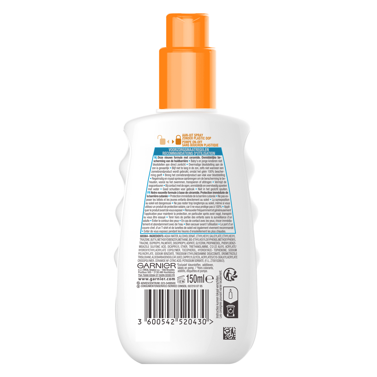 Ambre Solaire Sensitive spray SPF50+ 150.00 Milliliter
