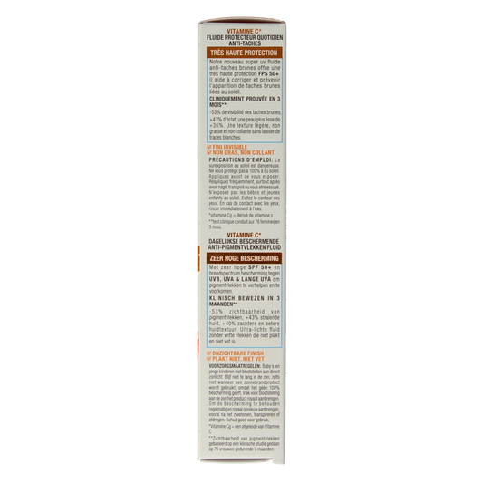 Ambre Solaire Fluid vitamine C super UV SPF50+ 40.00 Milliliter