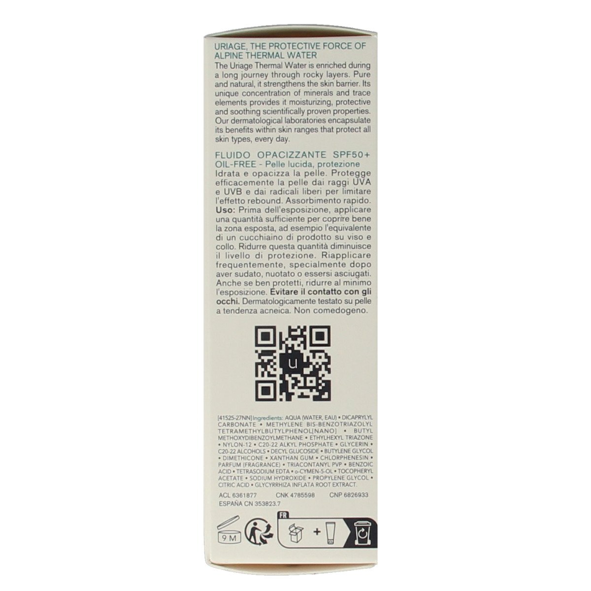 Uriage Hyseac fluide SPF50+ 50.00 Milliliter