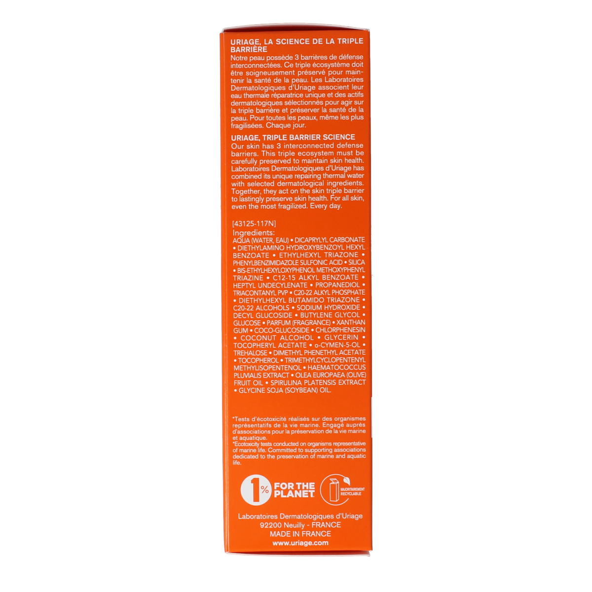 Uriage Bariesun silky lotion SPF50 100.00 Milliliter