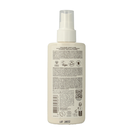Alphanova Sun Sun bio spray SPF15 vegan 125.00 Milliliter