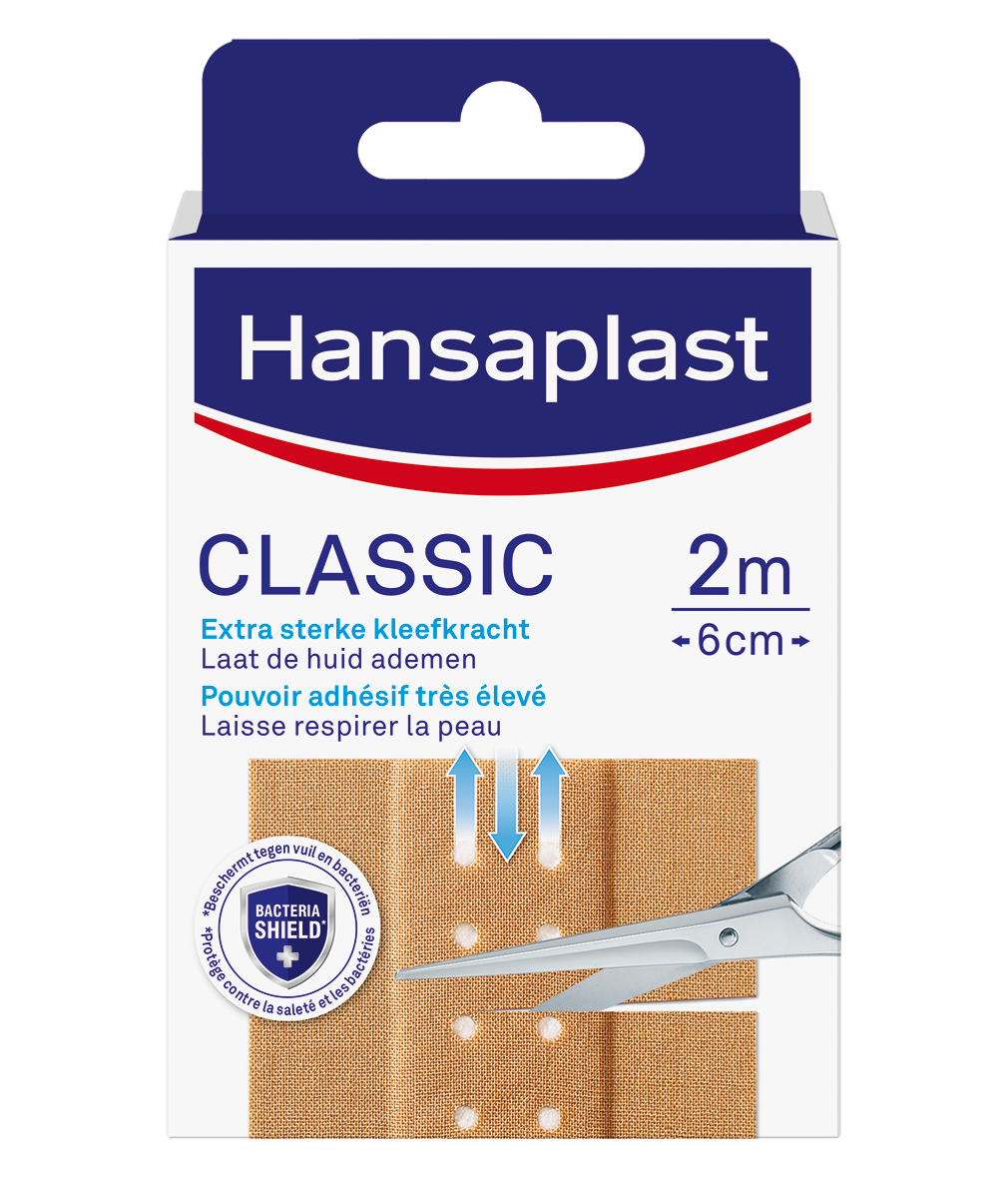 Hansaplast Classic 2m x 6cm 1.00 Stuks