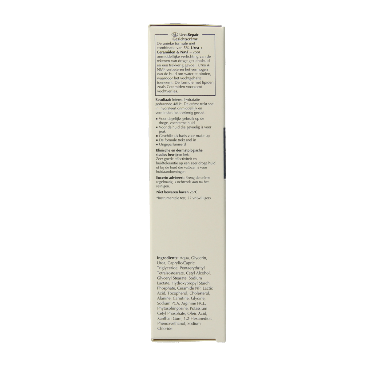 Eucerin Urearepair gezichtscreme 5% urea 50.00 Milliliter
