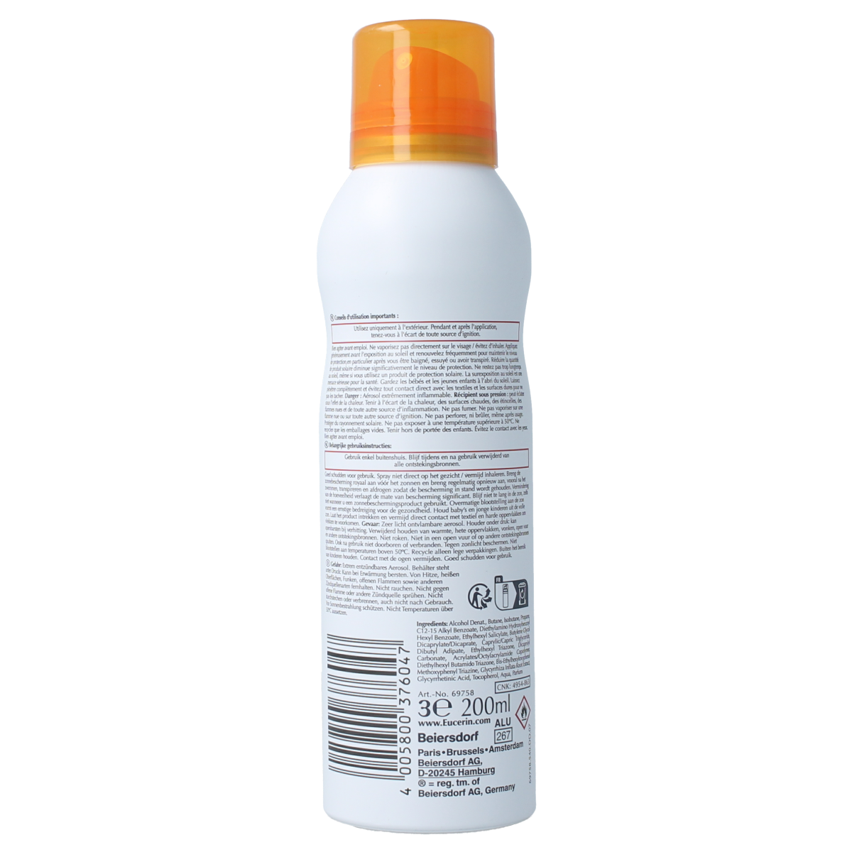 Eucerin Sun oil control sun mist SPF50 200.00 Milliliter