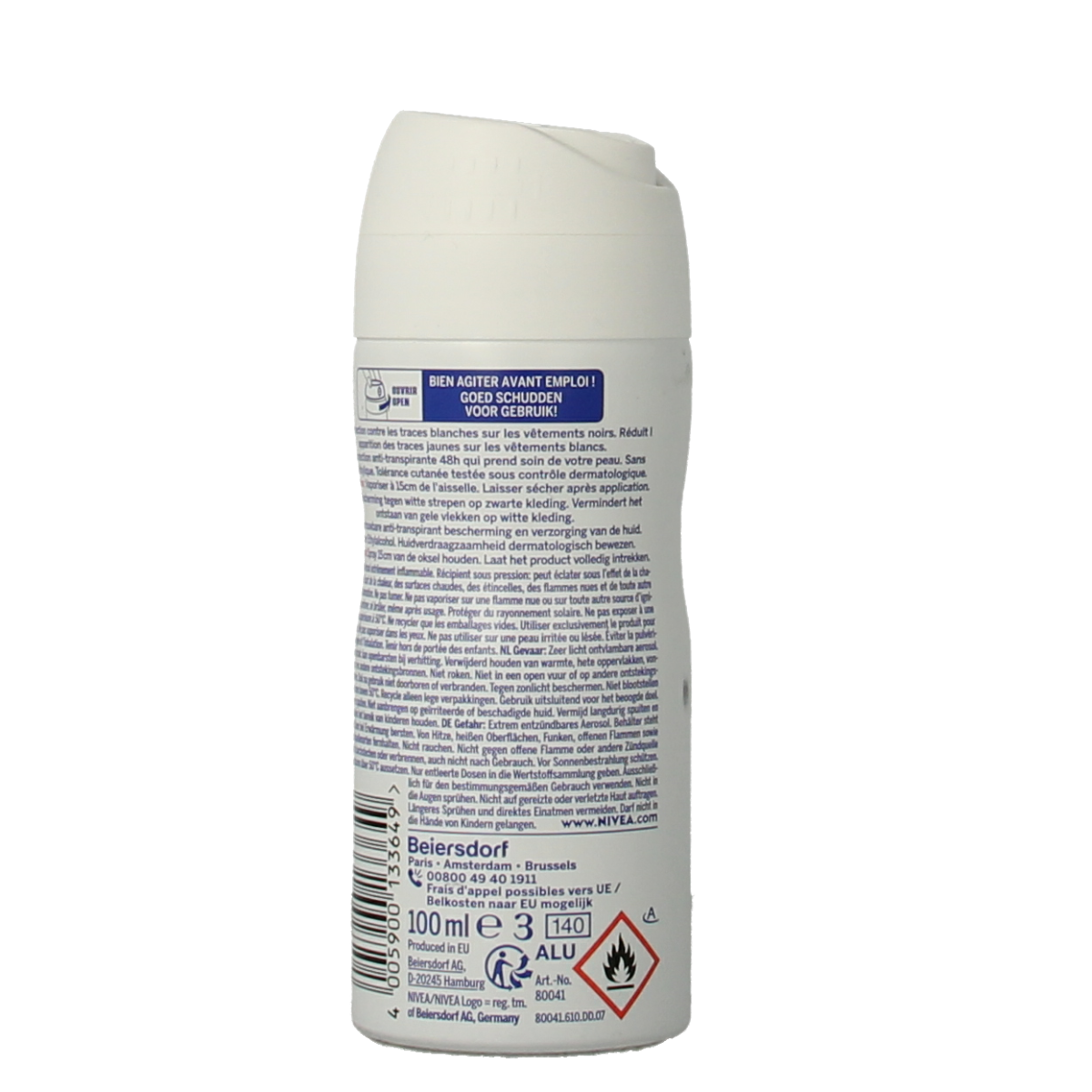 Nivea Deodorant black & white clear spray 100.00 Milliliter