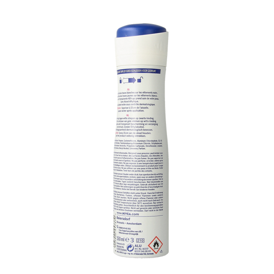 Nivea Deodorant invisible black & white spray original 150.00 Milliliter