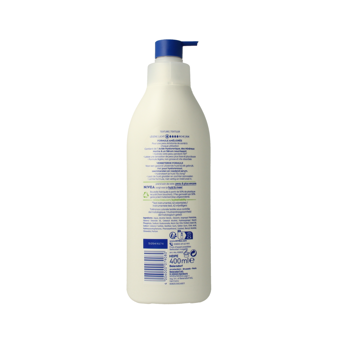 Nivea Express bodylotion met pomp 400.00 Milliliter