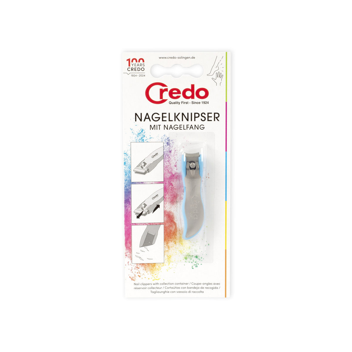 Credo Pop Art nagelknipper met opvang 60mm 1.00 Stuks