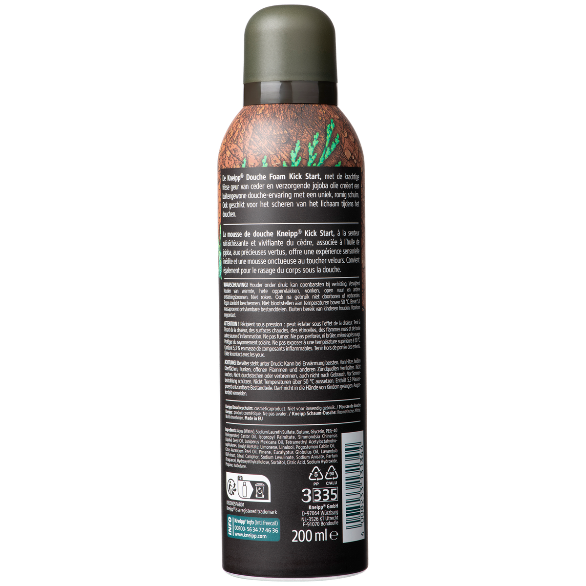 Kneipp Douche foam Men Kick Start 200.00 Milliliter