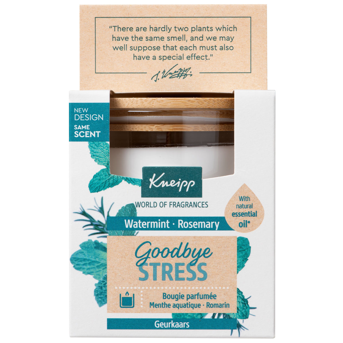 Kneipp Goodbye stress geurkaars 145.00 Gram