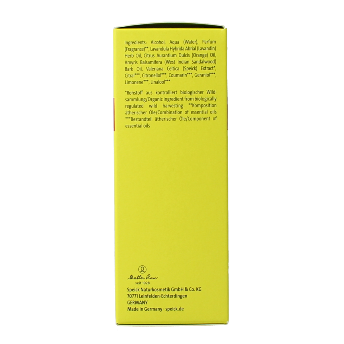 Speick Natural eau de cologne 100.00 Milliliter