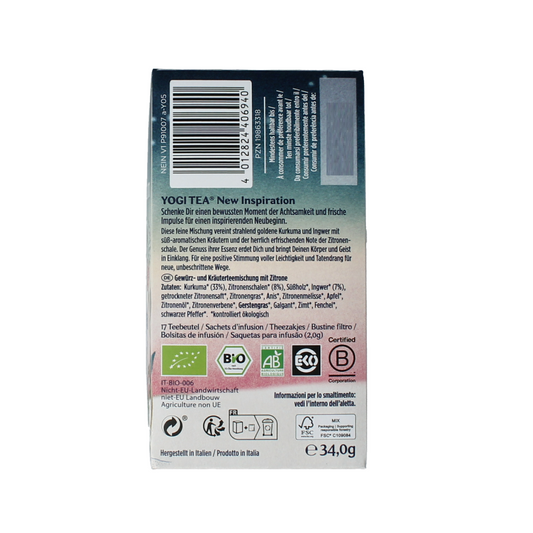 Yogi Tea New inspiration bio 17.00 Zakjes