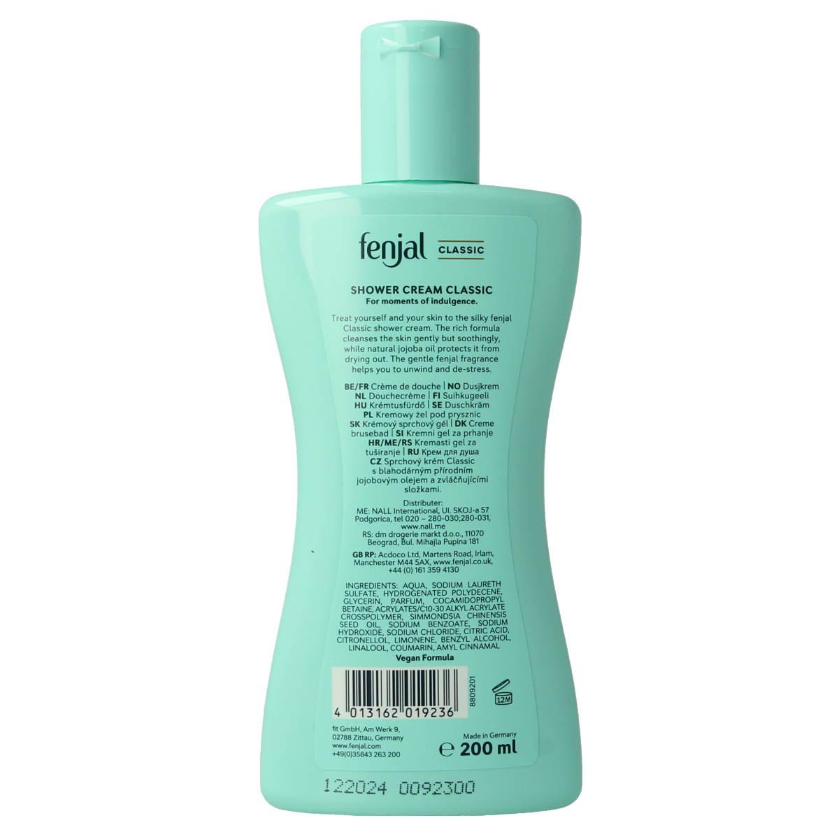 Fenjal Shower creme classic 200.00 Milliliter