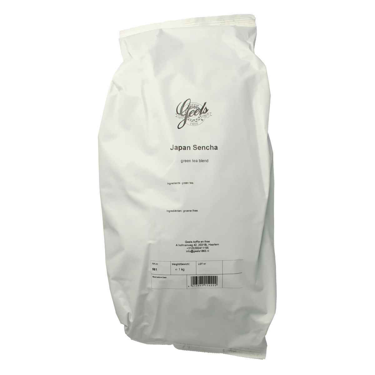 Geels Japanse sencha thee 1.00 Kilogram