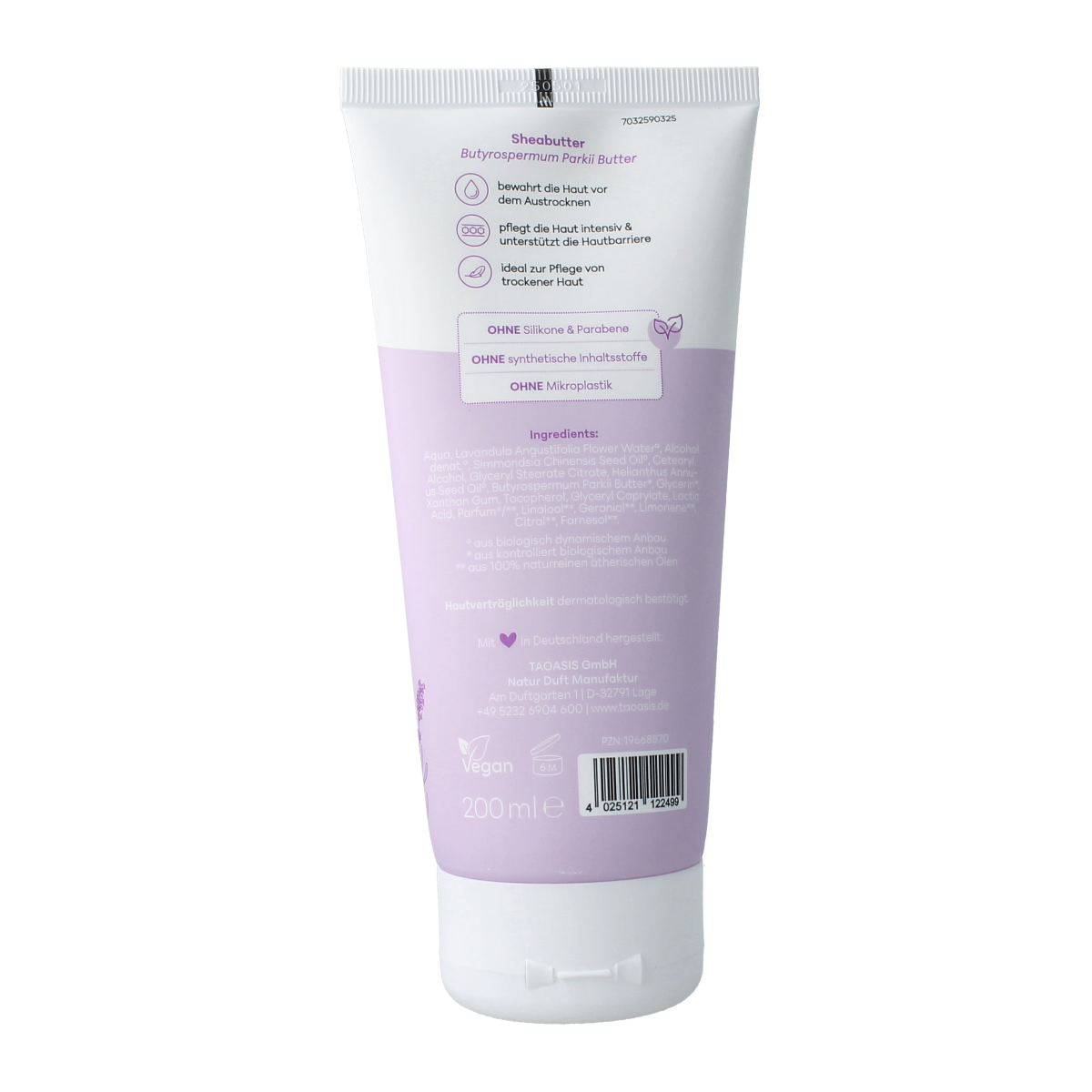 Baldini Bodylotion lavendel bio demeter 200.00 Milliliter