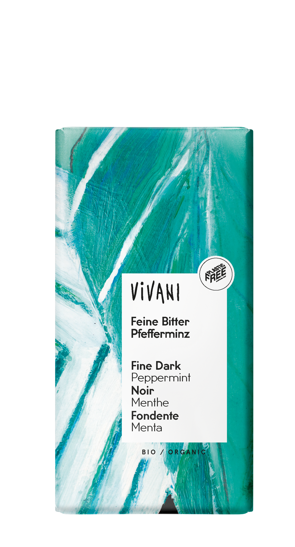 Vivani Chocolade puur met pepermunt bio 100.00 Gram