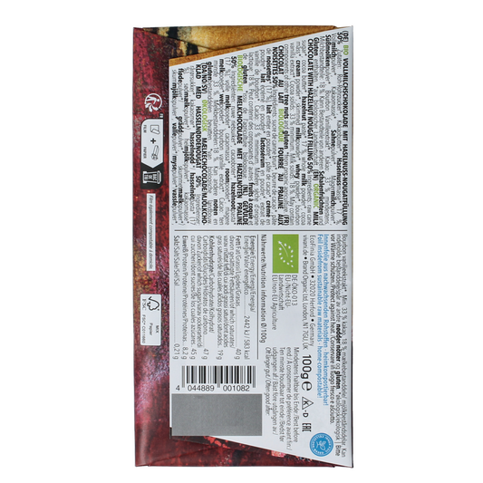 Vivani Chocolade melk praline nougat bio 100.00 Gram