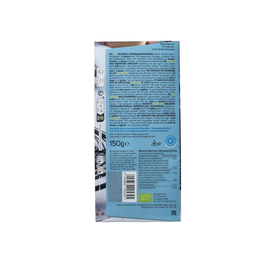 Vivani Couverture smeltchocolade melk bio 150.00 Gram