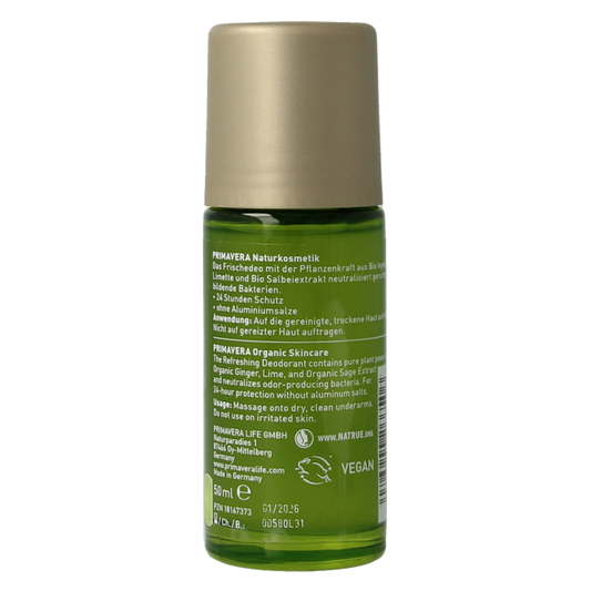 Primavera Deodorant pure joy refreshing 50.00 Milliliter