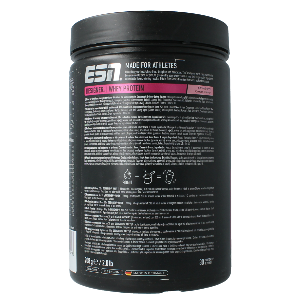ESN Designer whey strawberry cream 908.00 Gram
