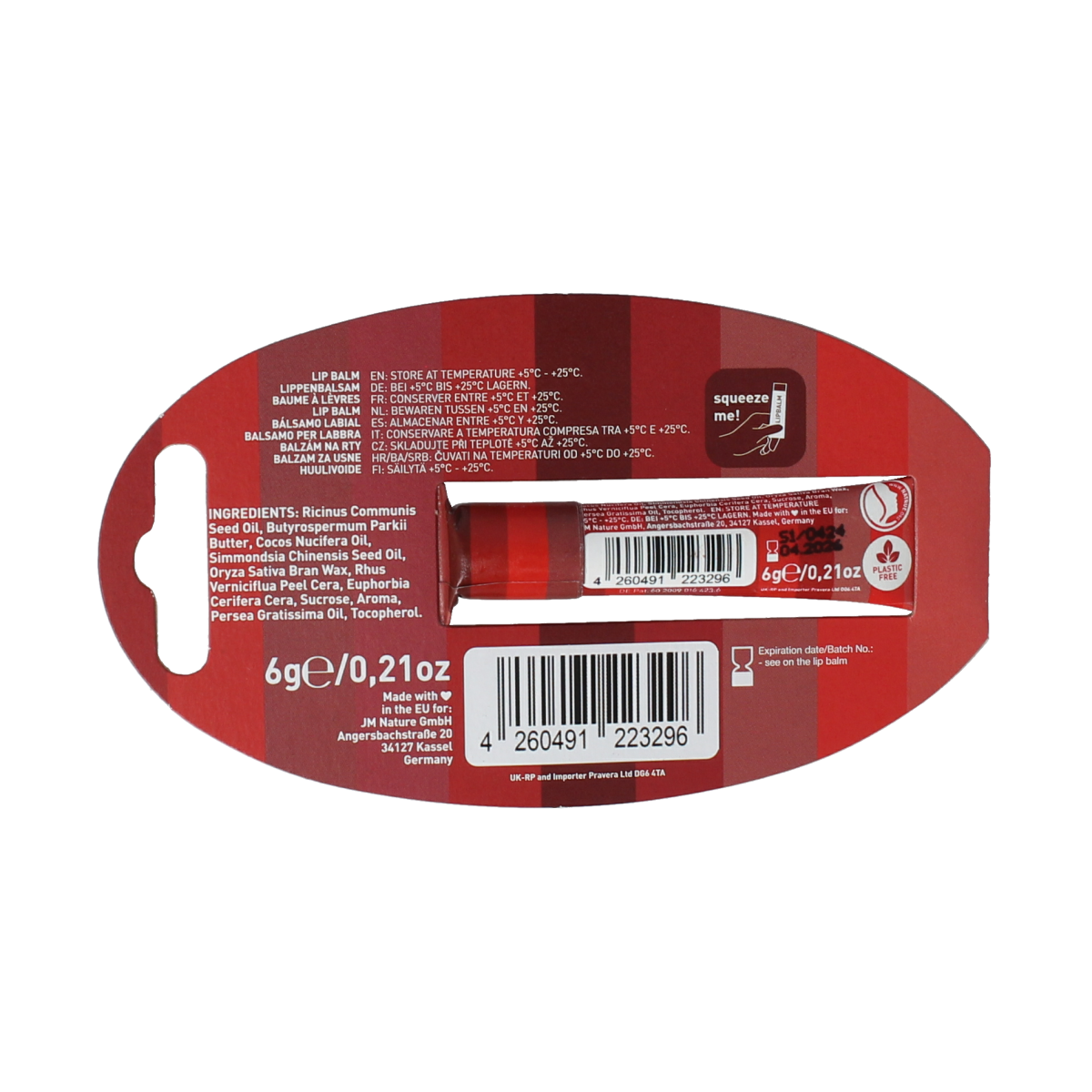 Ben & Anna Lipbalm strawberry 9.00 Gram