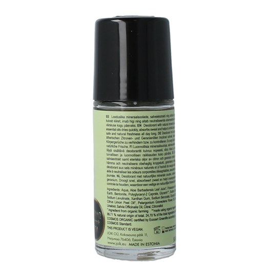 Joik Organics Lemon & geranium mineral deodorant vegan 50.00 Milliliter