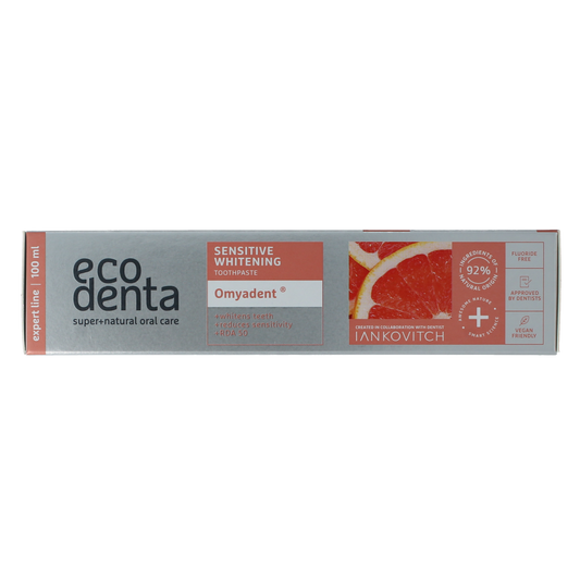 Ecodenta Tandpasta sensitive whitening expert line 100.00 Milliliter