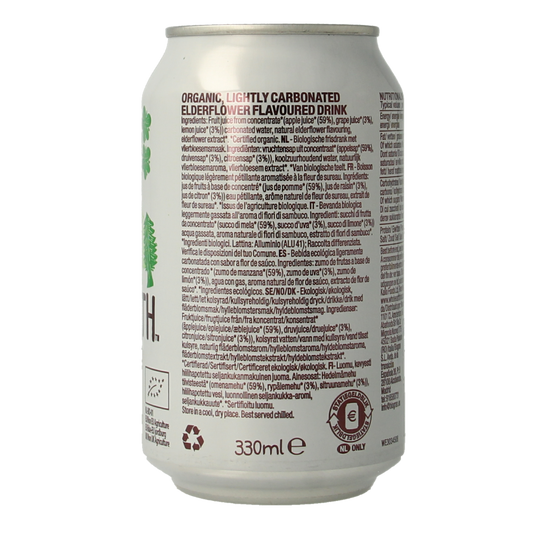Whole Earth Sparkling elderflower bio 330.00 Milliliter