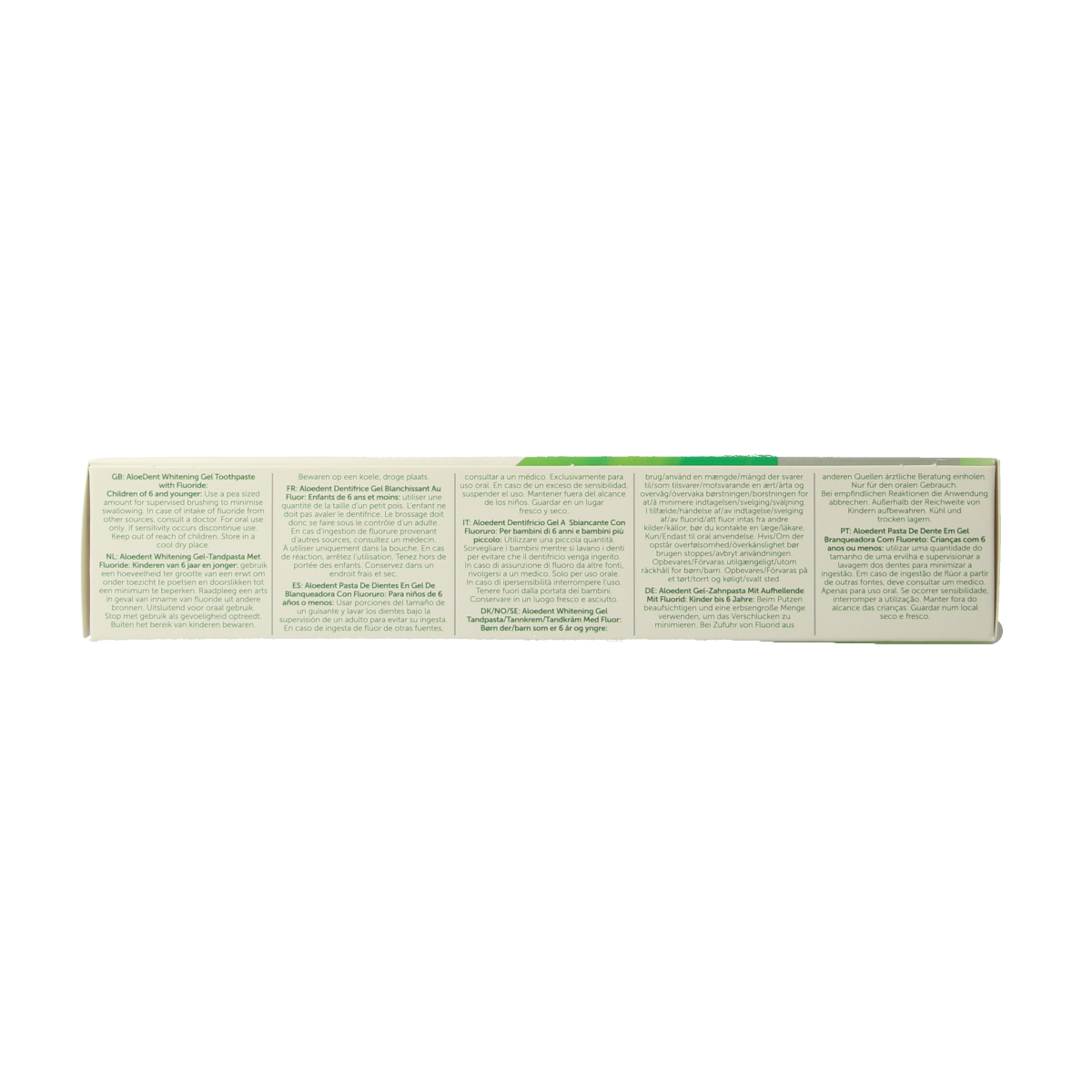Aloe Dent Tandpasta aloe vera whitening with fluor 100.00 Milliliter
