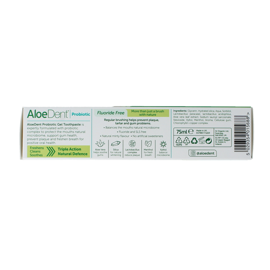 Aloe Dent Tandpasta probiotic 75.00 Milliliter