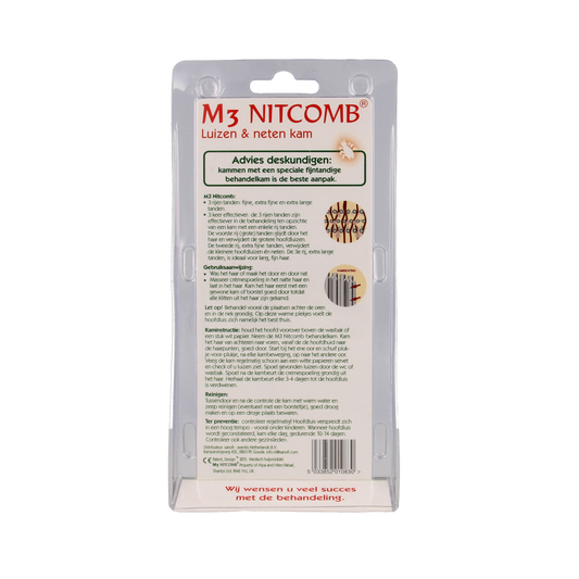 Nitcomb Nitcomb M3 anti luiskam lang en dun haar 1.00 Stuks
