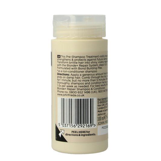 John Frieda Blonde + repair bond pre-shampoo 100.00 Milliliter