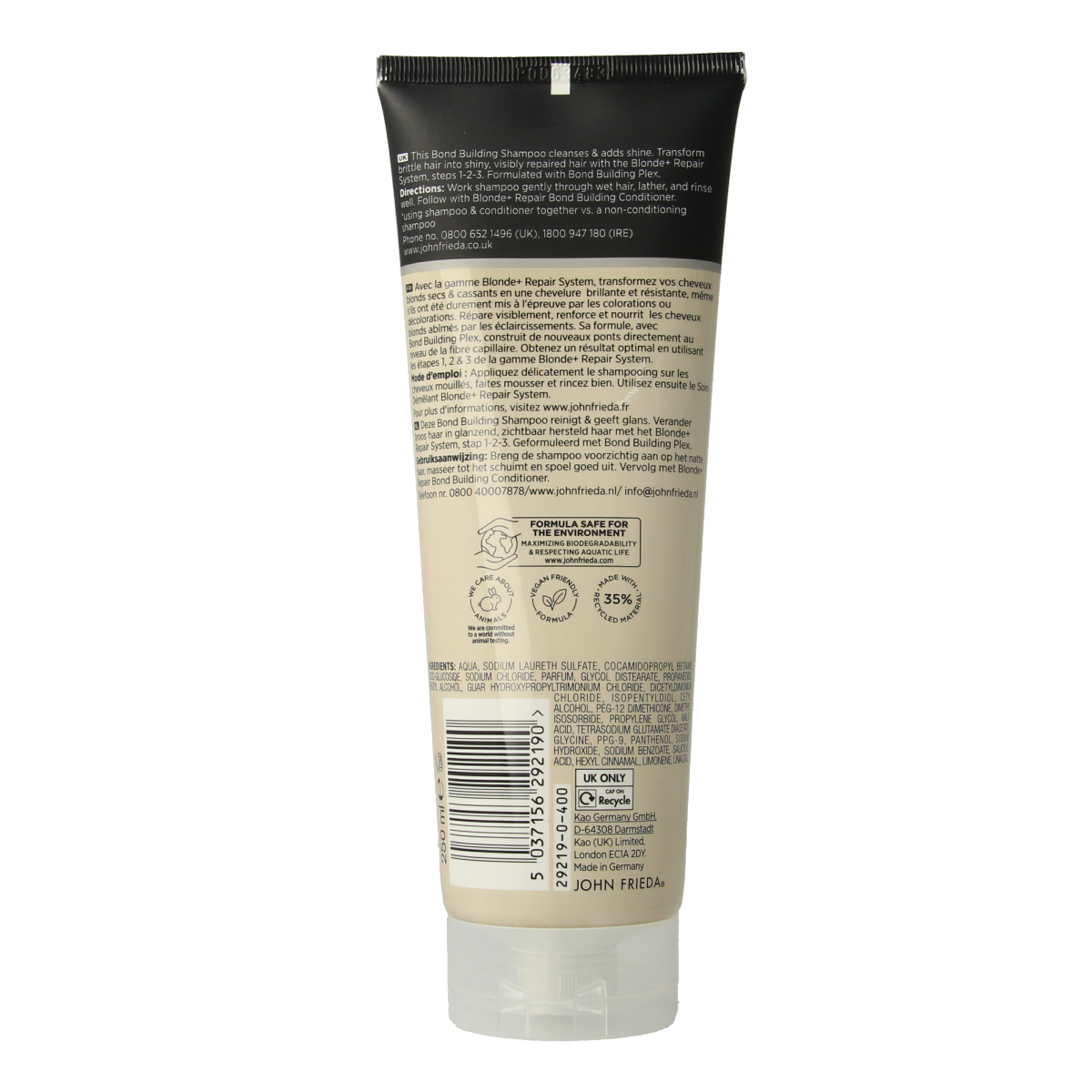 John Frieda Blonde + repair bond shampoo 250.00 Milliliter