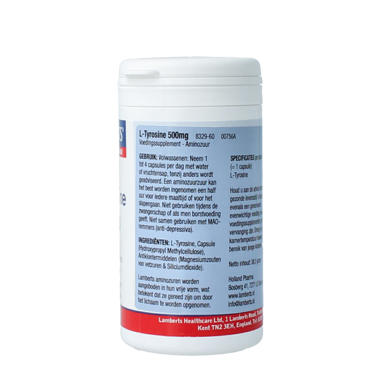 Lamberts L-Tyrosine 500mg 60 Capsules