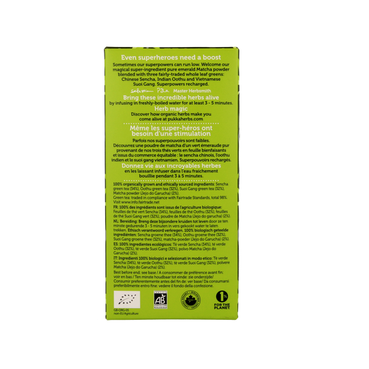 Pukka Supreme matcha green tea bio 20.00 Zakjes